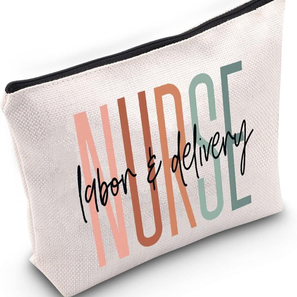 Nurse Bag for Labor & Delivery & Mother/Baby Gifts - L&D Nurse Zipper Pouch